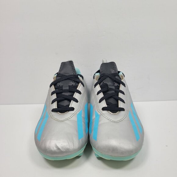Adidas X Crazyfast MESSI.4 Men's Silver Blue Cleats IE4071 US Size 5 - Picture 3 of 8